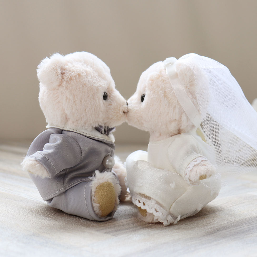 Kissing Bride and Groom Wedding Teddy Bear – Teddy Bear Life