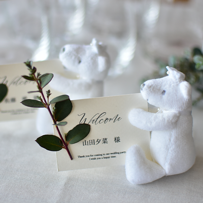 Preparación de la boda: hagamos una tarjeta de asiento con un oso de peluche