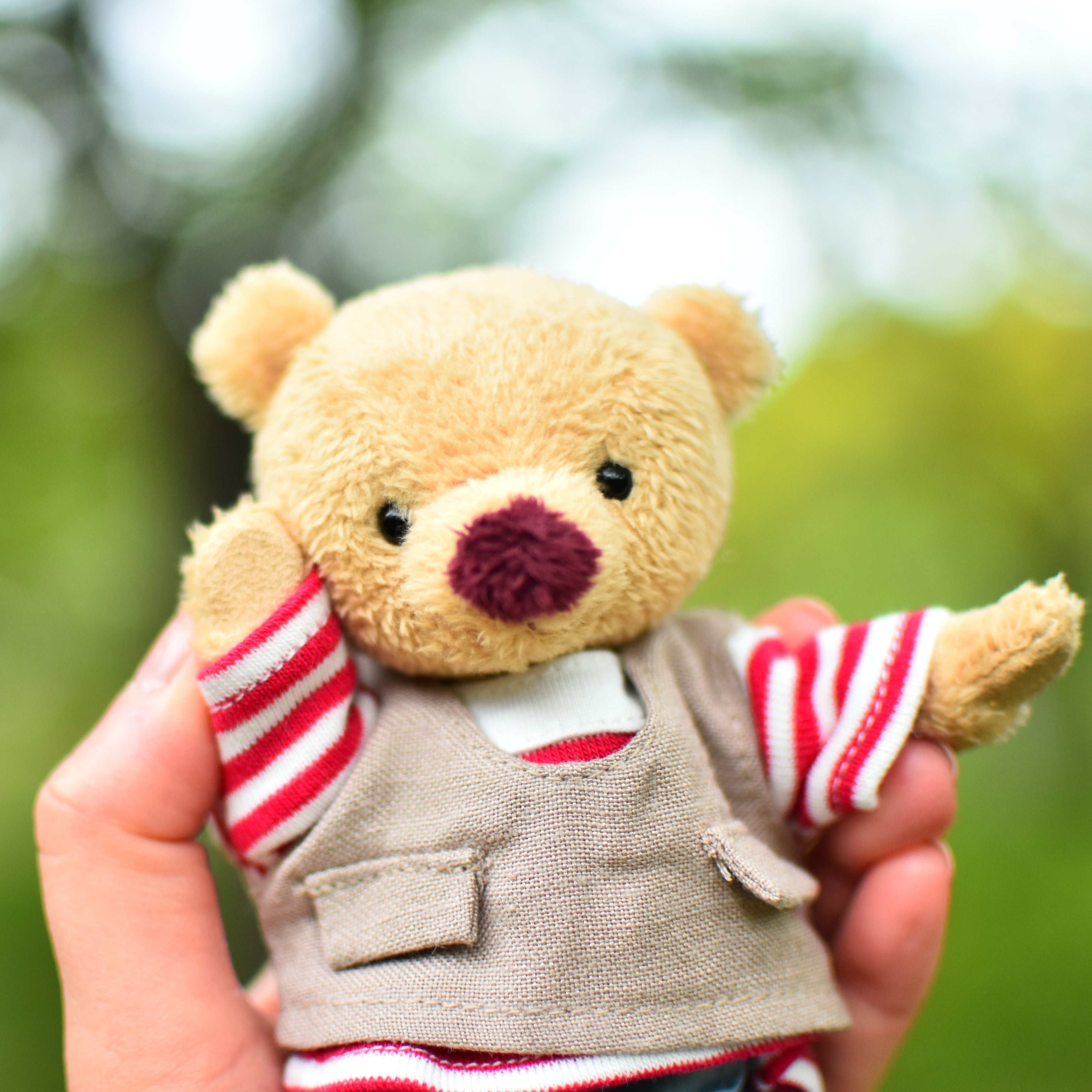 Mini Teddy Bear Doll with Ball Chain – Teddy Bear Life