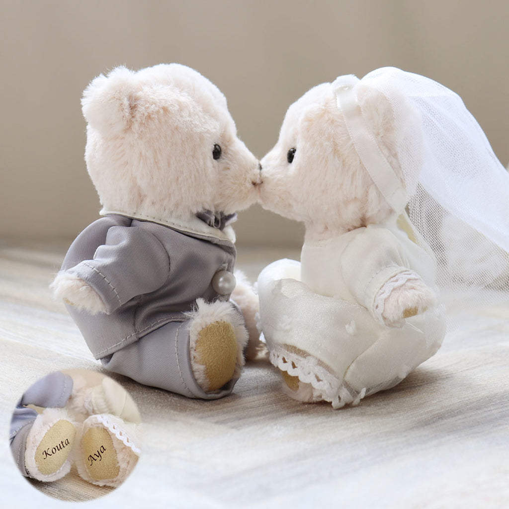 Personalized Angel Kiss Wedding Teddy Bear – Teddy Bear Life