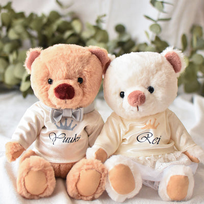 Personalisiertes Paar Teddy Bear Kuu & Fuu