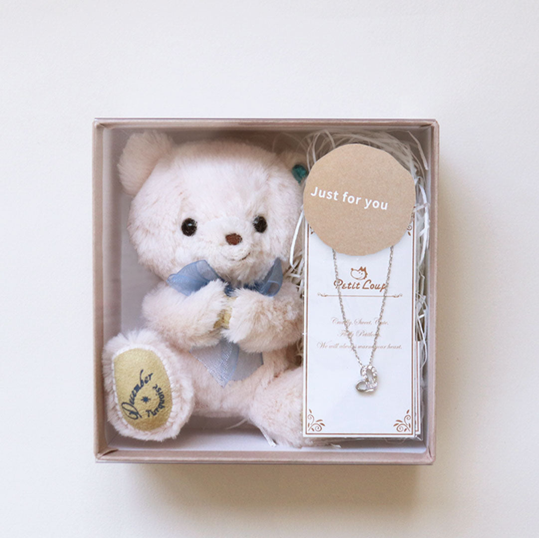 誕生月テテとハートネックレスギフトセット – Teddy Bear Life