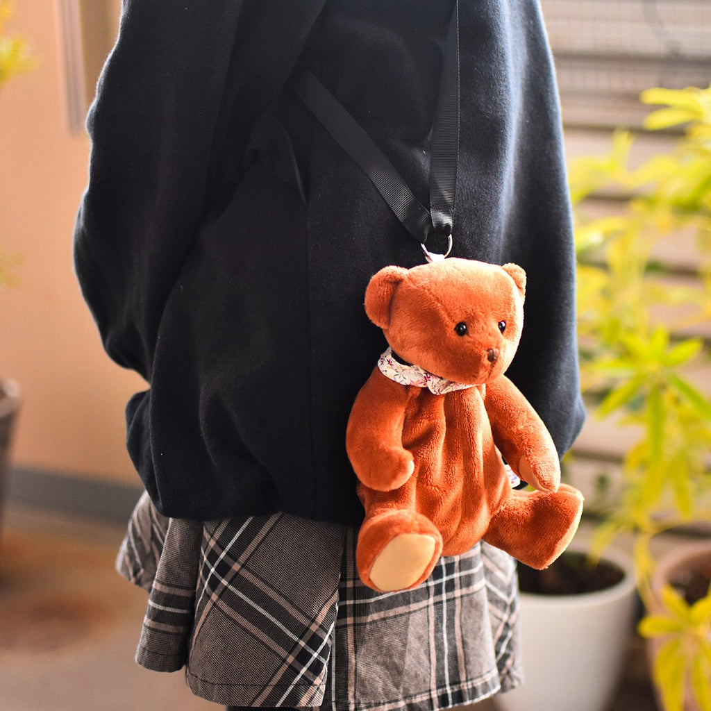 lilyribbon 作家 テディベア ハンドメンド ぬいぐるみ ポーチ クマ